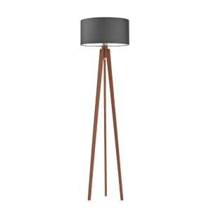 Lampa podłogowa MIAMI tripod design Mahoń/ Grafitowy 1003611 Lampa podłogowa MIAMI tripod design Mahoń/ Grafitowy 1003611