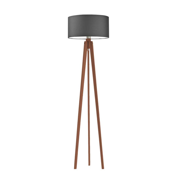 Lampa podłogowa MIAMI tripod design Mahoń/ Grafitowy 1003611