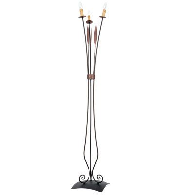 Lampa podłogowa miedziana patyna Loara 3xE14x15W wym:164x29x29cm Luminex 1050092