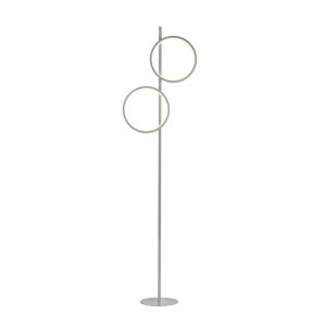 Lampa podłogowa MINI RITUS srebrna LED 2x24W Ciepła biel 2580lm Just Light 883373 Lampa podłogowa MINI RITUS srebrna LED 2x24W Ciepła biel 2580lm Just Light 883373