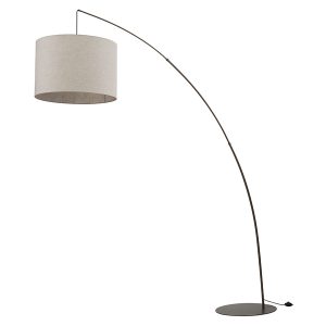 Lampa podłogowa Moby metalowa beżowa 266357 Lampa podłogowa Moby metalowa beżowa 266357