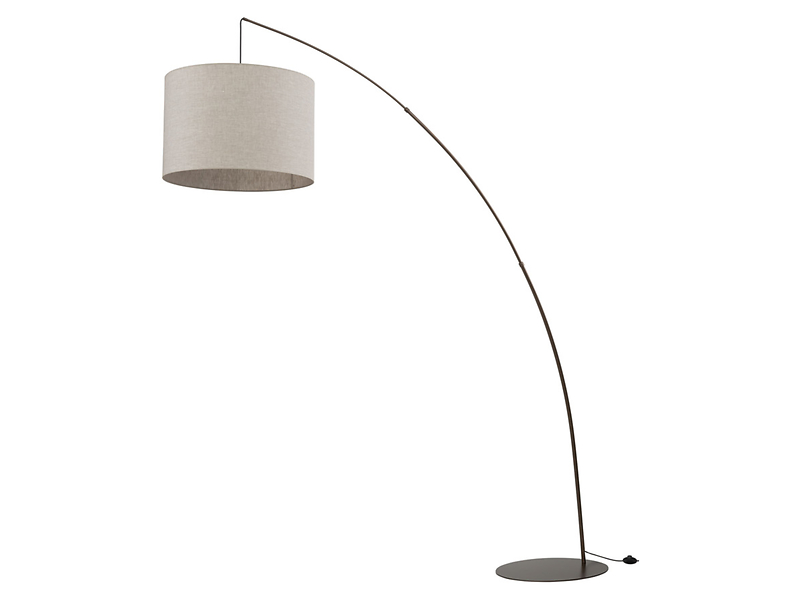 Lampa podłogowa Moby metalowa beżowa 266357