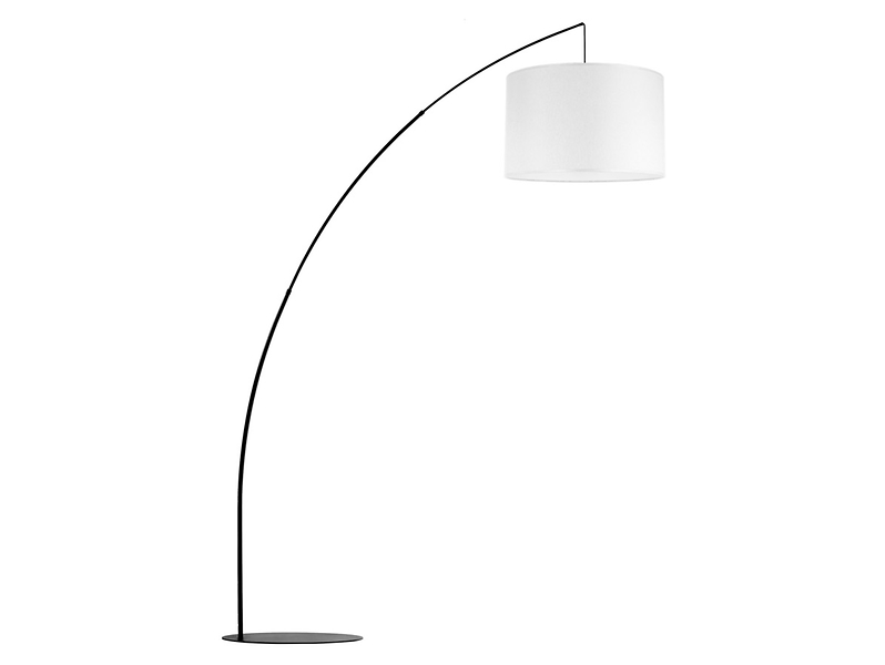Lampa podłogowa Moby metalowa biała 266359