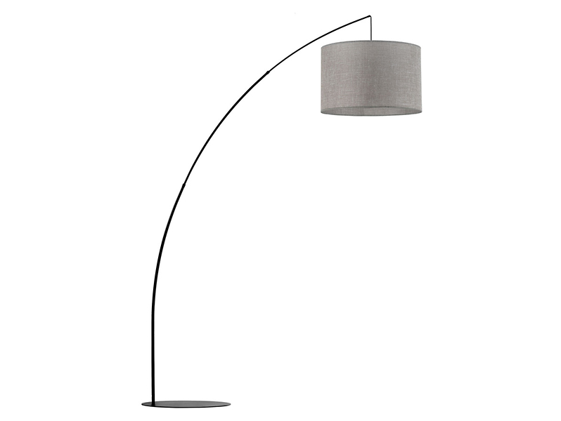 Lampa podłogowa Moby metalowa szara 266362