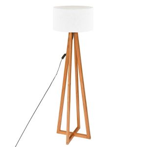 LAMPA PODŁOGOWA Molu biały abażur DREWNIANA PODSTAWA 438576 LAMPA PODŁOGOWA Molu biały abażur DREWNIANA PODSTAWA 438576