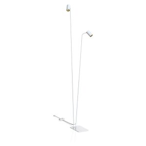 Lampa podłogowa Mono 2-punktowa stalowa biała 44085 Lampa podłogowa Mono 2-punktowa stalowa biała 44085