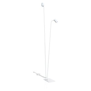 Lampa podłogowa Mono 2-punktowa stalowa biała 44076 Lampa podłogowa Mono 2-punktowa stalowa biała 44076