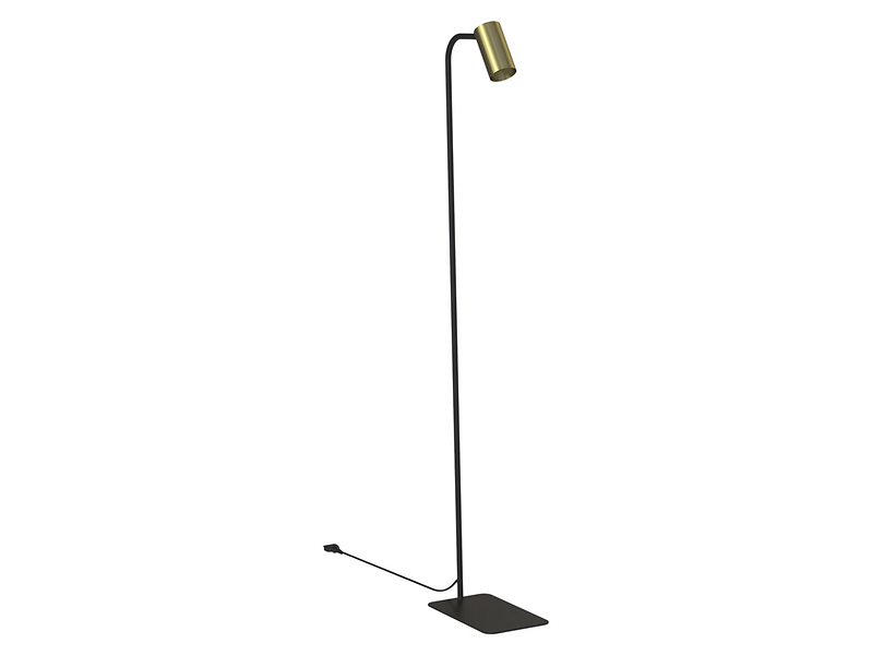 Lampa podłogowa Mono stalowa czarno-złota 44081