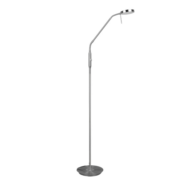 Lampa podłogowa MONZA srebrna LED 1x12W Odcienie bieli 1400lm Trio 883401