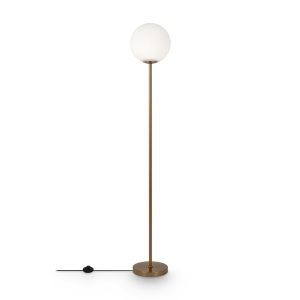 Lampa podłogowa mosiężno-złota RING 1xE27x60W wym:155x25x25cm Maytoni 883462 Lampa podłogowa mosiężno-złota RING 1xE27x60W wym:155x25x25cm Maytoni 883462