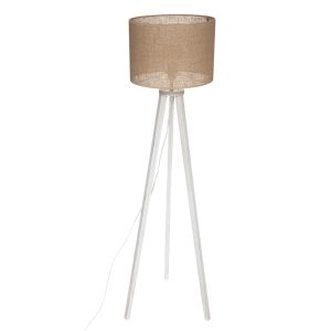 LAMPA PODŁOGOWA na statywie Elva drewno sosnowe bawełna 438564 LAMPA PODŁOGOWA na statywie Elva drewno sosnowe bawełna 438564