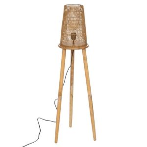 Lampa podłogowa na trójnogu z plecionką 127 cm 280088 Lampa podłogowa na trójnogu z plecionką 127 cm 280088