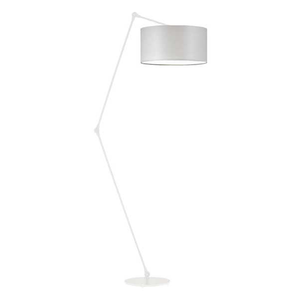 Lampa podłogowa na wysięgniku BARI Biały - Jasny Szary 872534