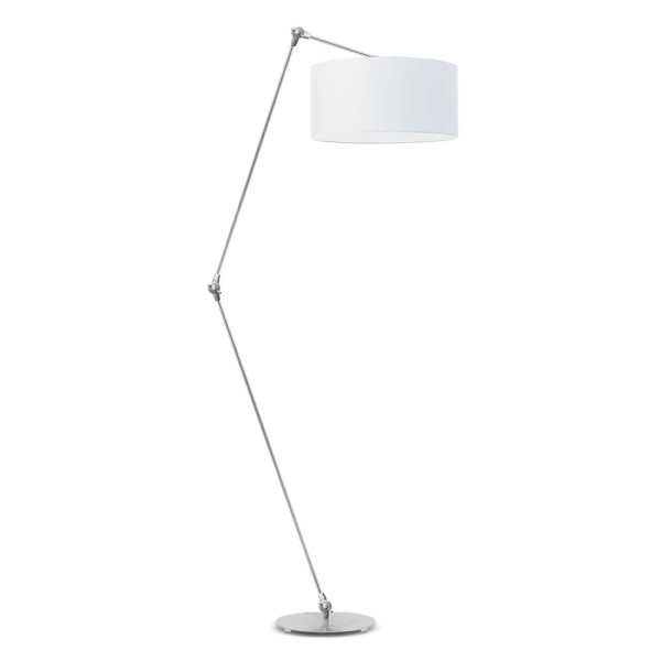 Lampa podłogowa na wysięgniku BARI Srebrny - Biały 872551