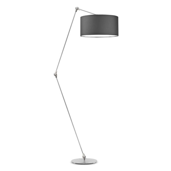 Lampa podłogowa na wysięgniku BARI Srebrny - Grafitowy 872523