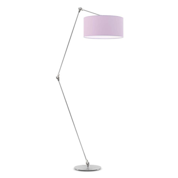 Lampa podłogowa na wysięgniku BARI Srebrny - Jasny Fioletowy 872536