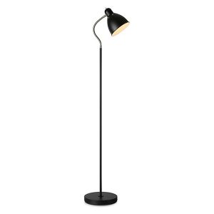 Lampa podłogowa Nitta metalowa czarna 39365 Lampa podłogowa Nitta metalowa czarna 39365