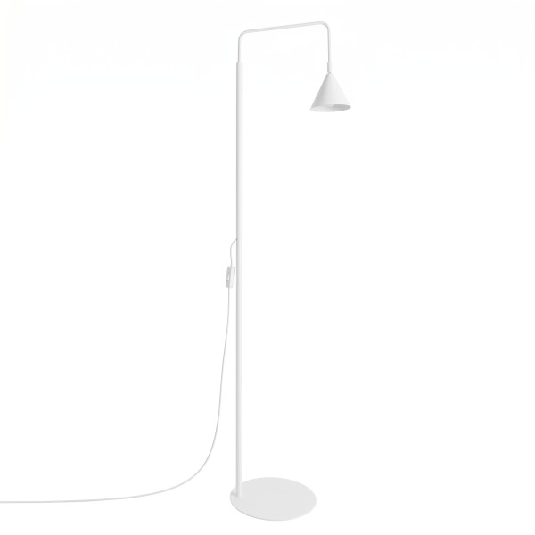 Lampa podłogowa NOX 1-punktowa stalowa biała 1069115