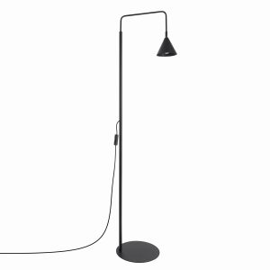 Lampa podłogowa NOX 1-punktowa stalowa czarna 1069107 Lampa podłogowa NOX 1-punktowa stalowa czarna 1069107