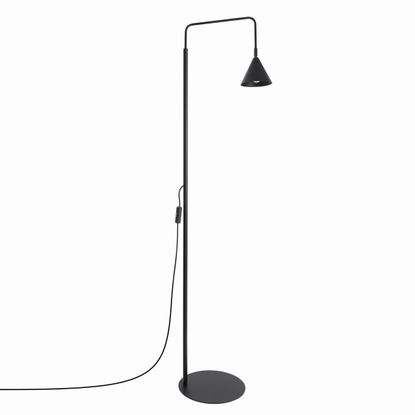 Lampa podłogowa NOX 1-punktowa stalowa czarna 1069107