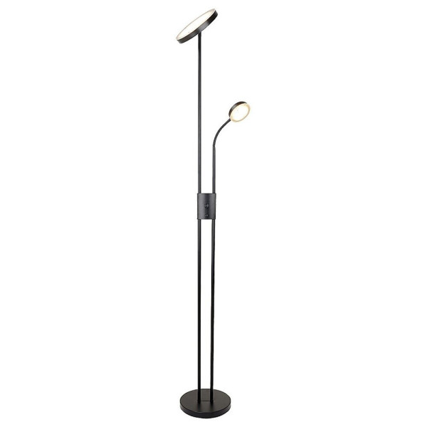 Lampa podłogowa Ophus czarna LED 2x23W Ciepła biel 2110lm Rabalux 954075