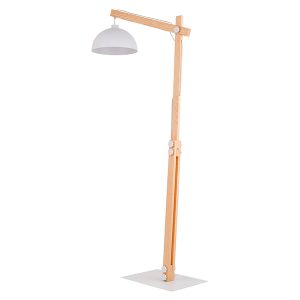 Lampa podłogowa Oslo drewniana beżowa 56447 Lampa podłogowa Oslo drewniana beżowa 56447