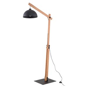 Lampa podłogowa Oslo drewniana brązowo-czarna 56922 Lampa podłogowa Oslo drewniana brązowo-czarna 56922
