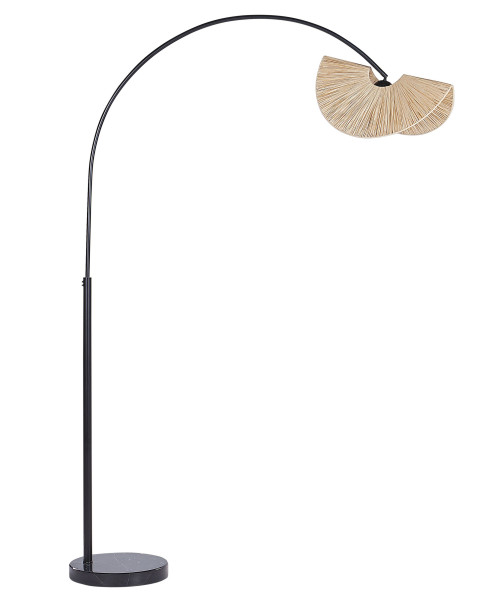 Lampa podłogowa papierowy klosz naturalny wygląd 177327
