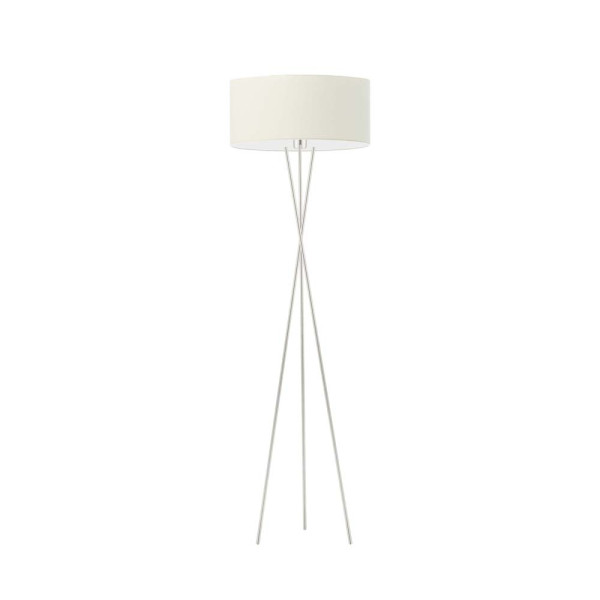 Lampa podłogowa PARYŻ loftowa do sypialni Srebrny/ Ecru 900156