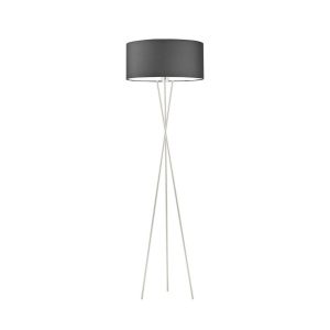 Lampa podłogowa PARYŻ minimalistyczna do sypialni Srebrny/ Grafitowy 917087