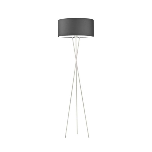 Lampa podłogowa PARYŻ minimalistyczna do sypialni Srebrny/ Grafitowy 917087