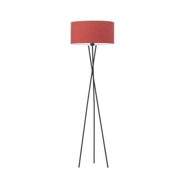 Lampa podłogowa PARYŻ nowoczesna do pokoju młodzieżowego Czarny/ Czerwony 900142