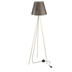 Lampa podłogowa PLATINO złoty 1x40w e27 abażur złoty 795656