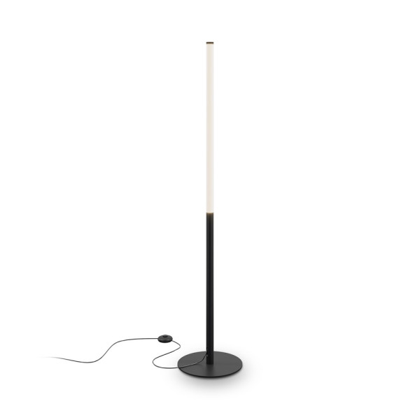 Lampa podłogowa RAY czarno-biała LED 1x18W Ciepła biel 2100lm Maytoni 883483