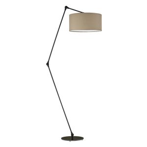 Lampa podłogowa regulowana BARI Czarny – Beżowy 872545 Lampa podłogowa regulowana BARI Czarny – Beżowy 872545