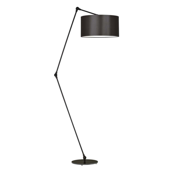 Lampa podłogowa regulowana BARI Czarny - Brązowy 872519