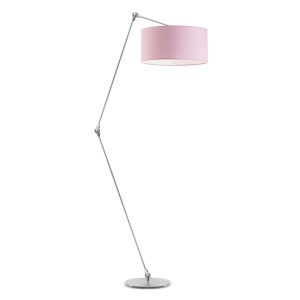 Lampa podłogowa regulowana BARI Srebrny – Jasny Różowy 872525 Lampa podłogowa regulowana BARI Srebrny – Jasny Różowy 872525