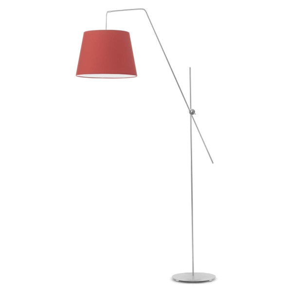 Lampa podłogowa regulowana VIGO Srebrny - Czerwony 874286