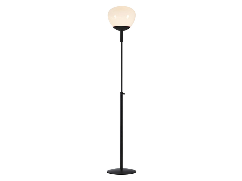 Lampa podłogowa Rise metalowa biało-czarna 44887