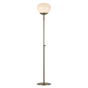 Lampa podłogowa Rise metalowa biało-złota 44886 Lampa podłogowa Rise metalowa biało-złota 44886