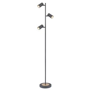 Lampa podłogowa Robby LED 3-punktowa metalowa grafitowa 134596 Lampa podłogowa Robby LED 3-punktowa metalowa grafitowa 134596