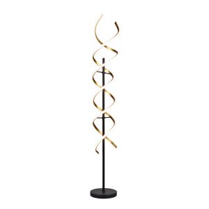 Lampa podłogowa SEQUENCE czarno-biało złota LED 1x32W 4000lm Trio 883442 Lampa podłogowa SEQUENCE czarno-biało złota LED 1x32W 4000lm Trio 883442