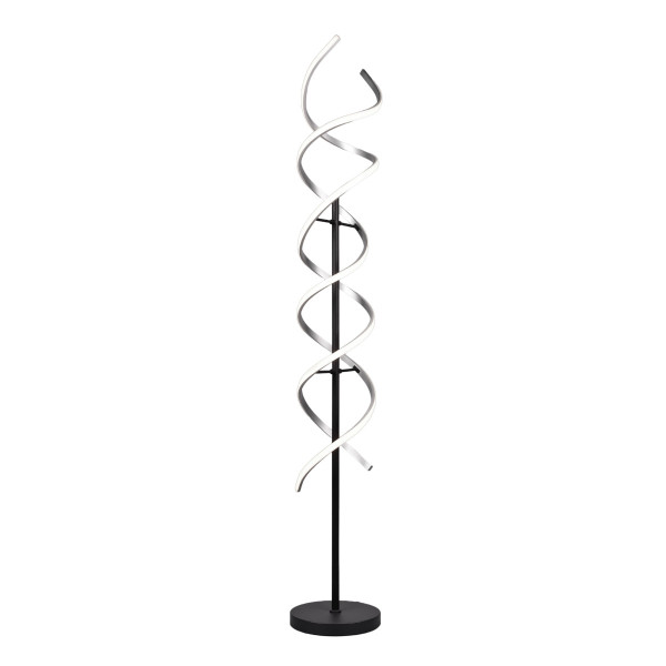 Lampa podłogowa SEQUENCE srebrno-czarna LED 1x32W 4000lm Trio 883397