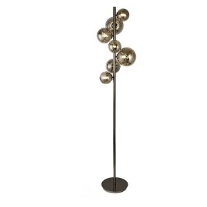 Lampa podłogowa Sevilla 7-punktowa szklana czarny chrom 595252 Lampa podłogowa Sevilla 7-punktowa szklana czarny chrom 595252