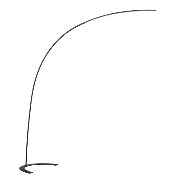 Lampa podłogowa SHANGHAI czarna LED 1x18W Ciepła biel 1800lm Trio 891885