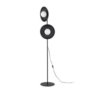 Lampa podłogowa slate black glass lampa podłogowa 2xg9 736748 Lampa podłogowa slate black glass lampa podłogowa 2xg9 736748