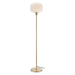 Lampa podłogowa Sober metalowa biało-złota 39318 Lampa podłogowa Sober metalowa biało-złota 39318