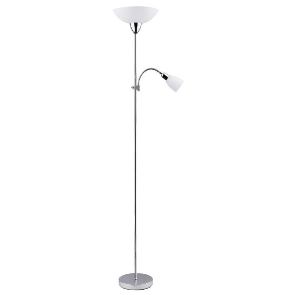 Lampa podłogowa srebrna Diana 2xE27x60W wym:177,5x28,5x28,5cm Rabalux 954086