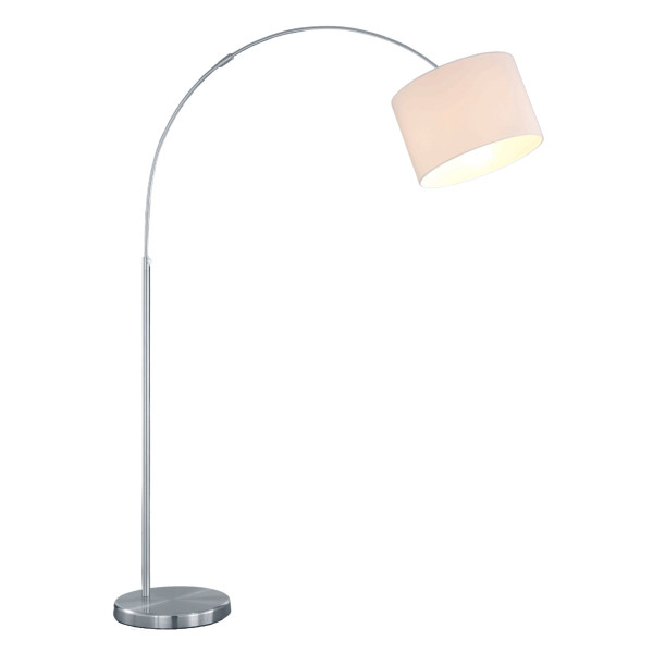 Lampa podłogowa srebrna HOTEL 1xE27x60W wym:215x30x30cm Trio 891744