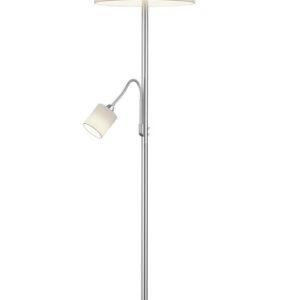 Lampa podłogowa srebrno-biała HOTEL 2xE27x20W wym:170x40x40cm Trio 1050101 Lampa podłogowa srebrno-biała HOTEL 2xE27x20W wym:170x40x40cm Trio 1050101